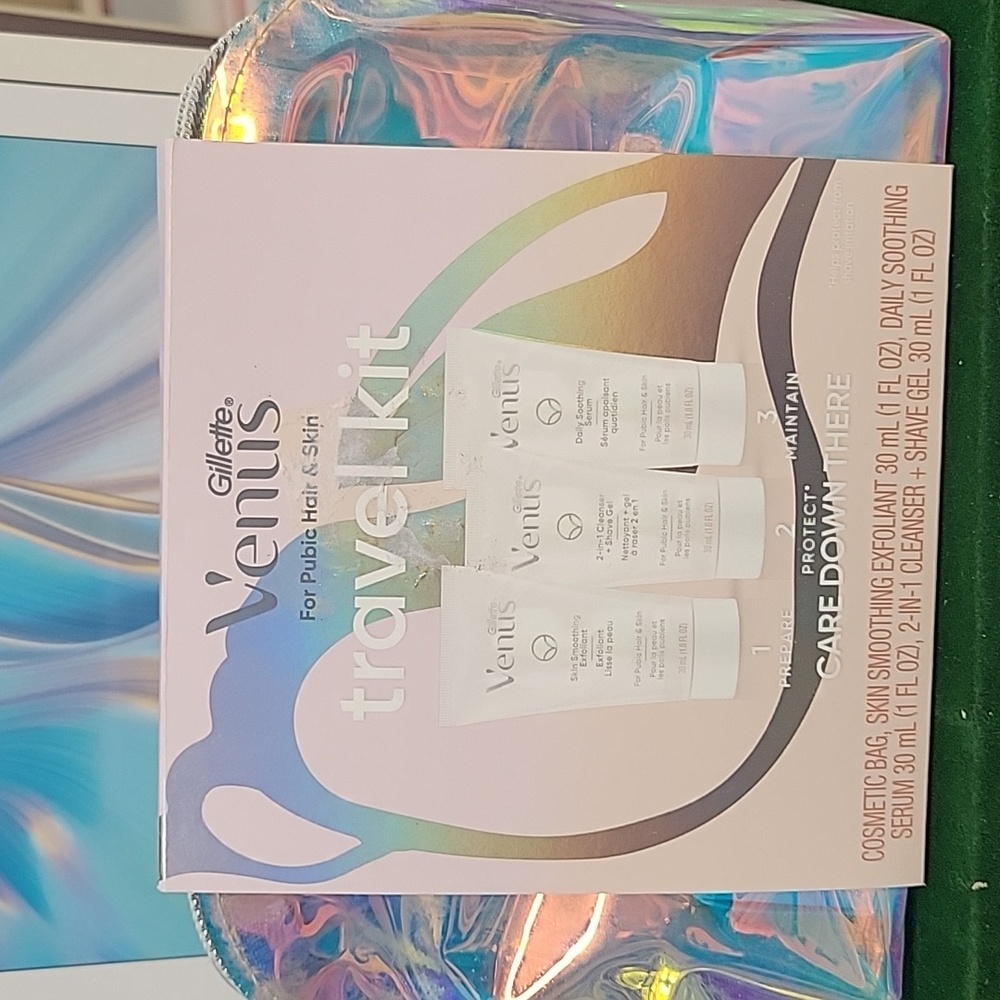Venus For Pubic Hair & Care Travel Zipper Case New
